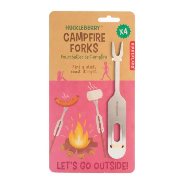 Campfire Cooking Forks - Roasting Sticks for Outdoor BBQs & Picnics