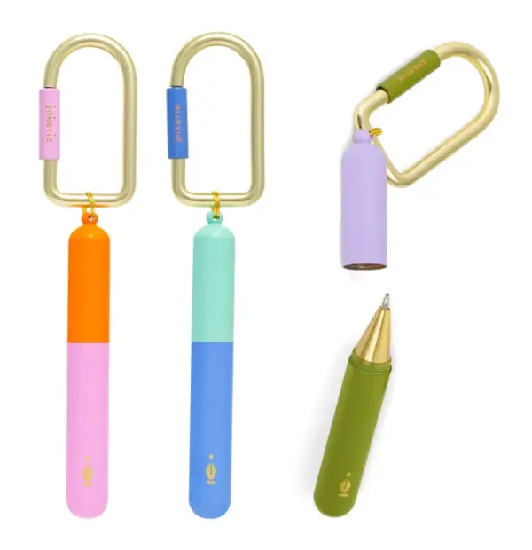 Portable Keychain Pen - Compact Ballpoint Pen for On-The-Go Writing