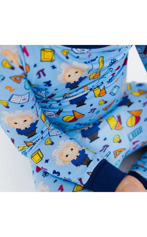 Bam & Stitch Math Print Long Sleeve Pajamas for Women & Men