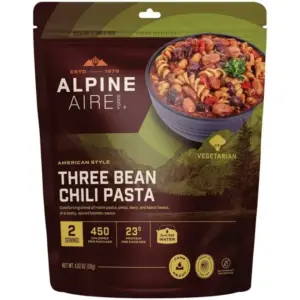AlpineAire Freeze Dried Three Bean Chili Meal - Backpacking Food