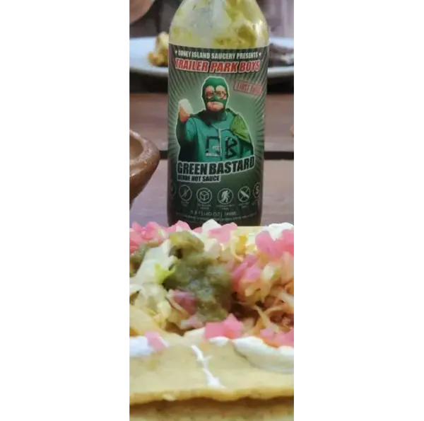Trailer Park Boys Green Bastard Hot Sauce 5oz - Coney Island Saucery - Image 2