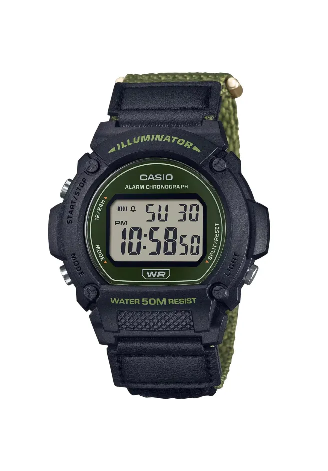 Casio Men's Waterproof Digital Watch with Stopwatch