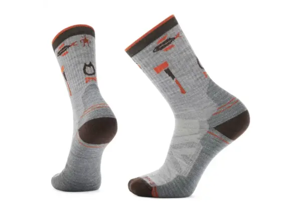 Smartwool Hike Light Cushion Mid Crew Socks with Soaring Print