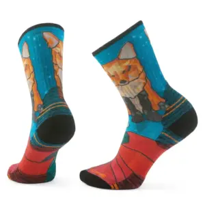 Smartwool Women's Hiking Socks Cushioned Crew - Geo Fox Print