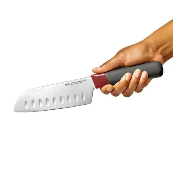 OXO 5.5 Inch Santoku Knife with Protective Sheath - Sharp Kitchen Blade - Image 2