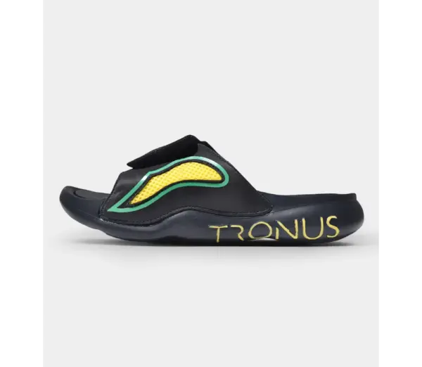 Tronus Mens Recovery Slides - Comfortable Luxe Sports Sandals Midnight - Image 2