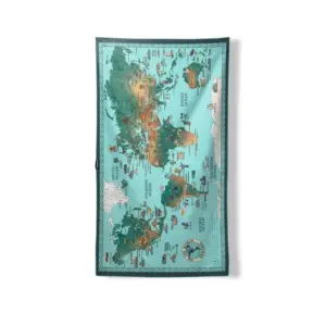 Nomadix Ultralight Travel Towel with World Map Design