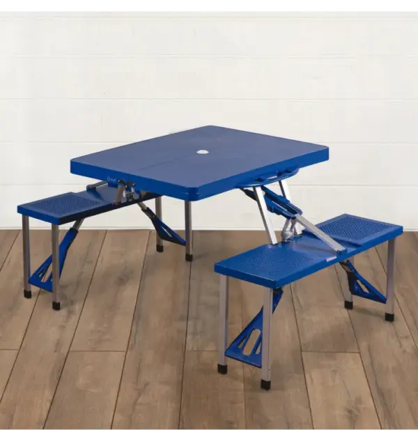 Picnic Time Portable Folding Table with Seats for Outdoor Family Use - Image 2
