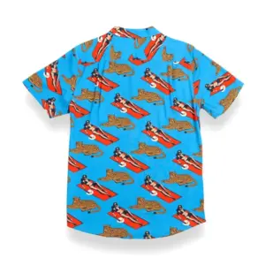 Vagabond Button Up Shirt by Bajallama - On Our Way Up Design