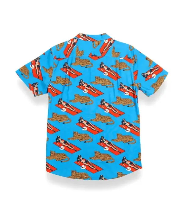 Vagabond Button Up Shirt by Bajallama - On Our Way Up Design