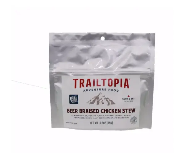Trailtopia Beer Braised Chicken Stew - Single Serve Adventure Meal - Image 2