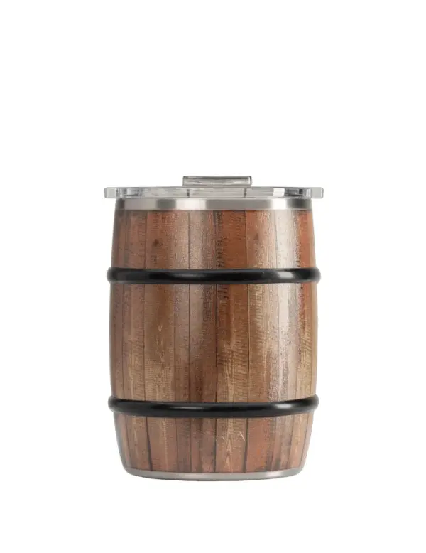 ORCA 24oz Double Barrel Tumbler with Oak Wood Grain Finish