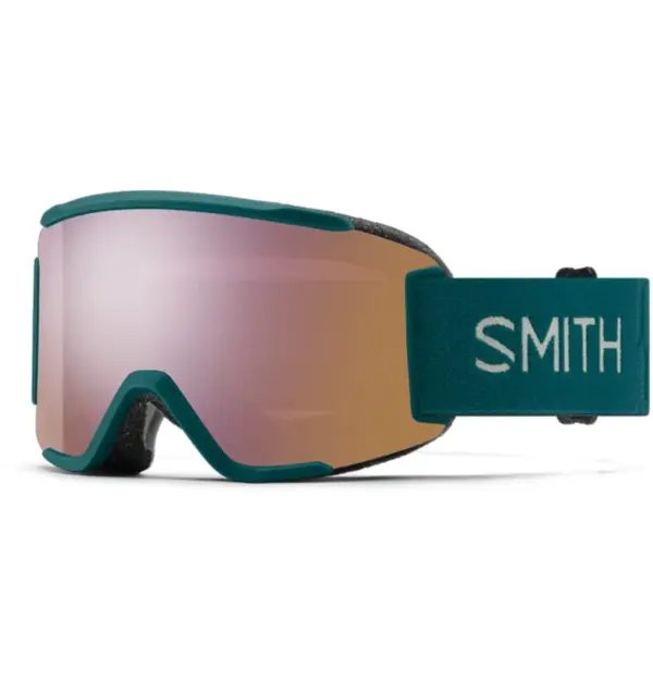 Smith Sol-X Snow Goggles with Mirror Lens - White & Green