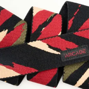 Arcade Brushstroke Print Slim Casual Belt
