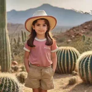 River Road Youth Pink Vintage Ringer Tee with Howdy Graphic