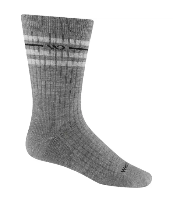 Darn Tough Men's Lightweight Crew Socks - Pinstripe Design - Image 2