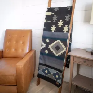 Andean Alpaca Wool Throw Ocean Breeze