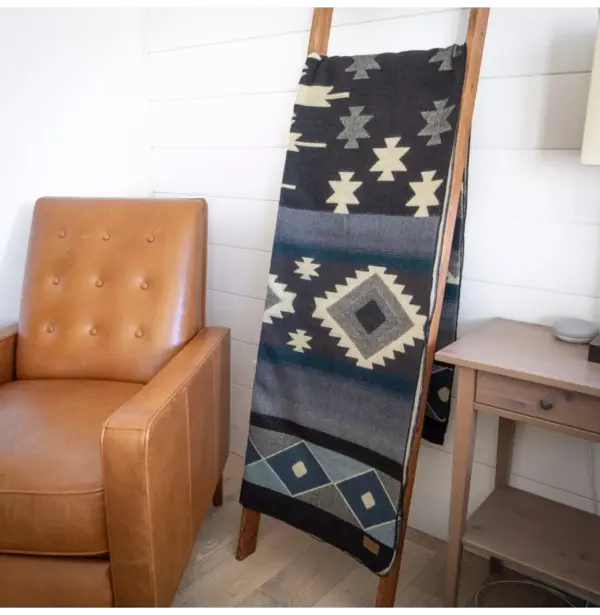 Alpaca Wool Blanket Soft Andean Throw - Wildfire by Alpaca Threadz - Image 2