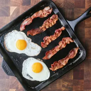 Lodge 10.5 Inch Square Cast Iron Skillet - Pre-Seasoned & Durable