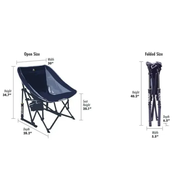 GCI Outdoor Portable Camping Rocker Chair - Image 2