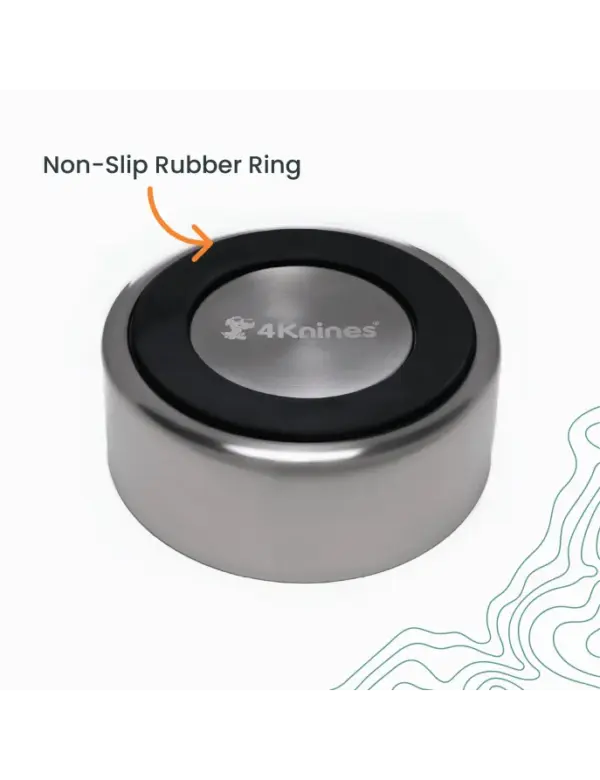 Durable Stainless Steel Dog Bowl Non-Slip Base | 4Knines - Image 2