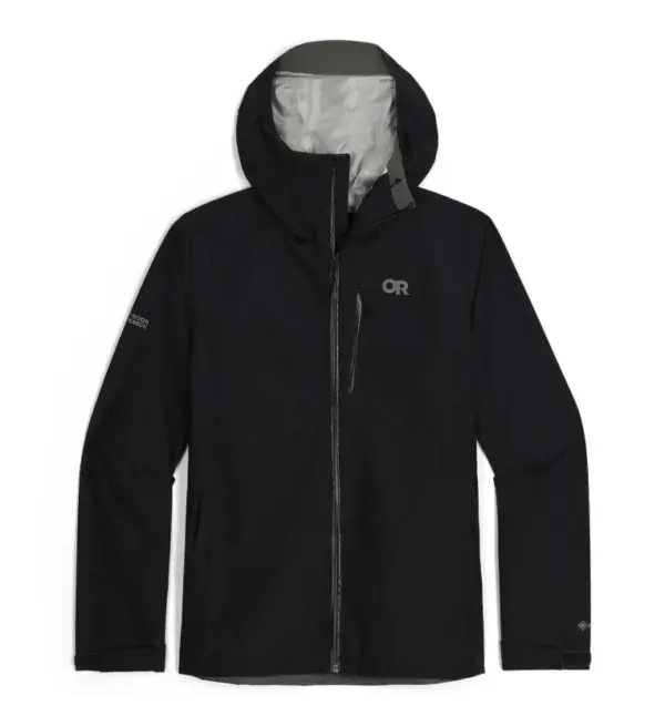 Waterproof & Ventilated Gore-Tex Hiking Rain Jacket Men's Outdoor Research - Image 2