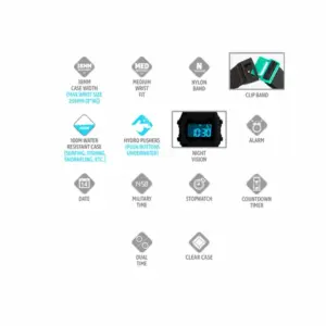 Freestyle Shark Classic Clip Waterproof Digital Watch for Surfing & Outdoor