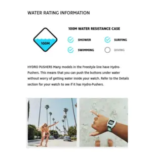 Paradise Green Freestyle Shark Classic Clip Watch