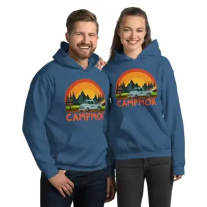 Vintage Pickup Truck Hoodie - Rustic Outdoor Sweatshirt by Campmor