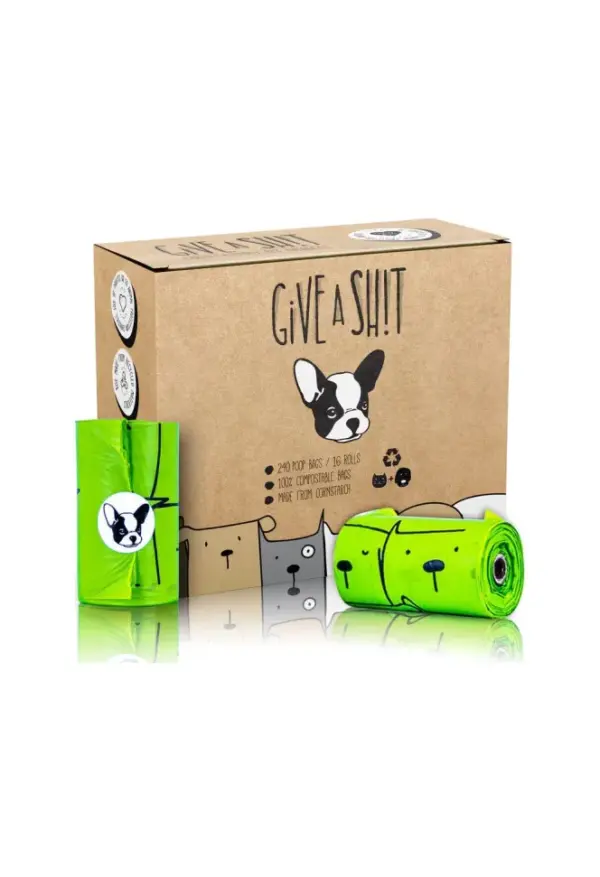 Compostable Dog Poop Bags with Handles - 240 Count Eco-Friendly Box