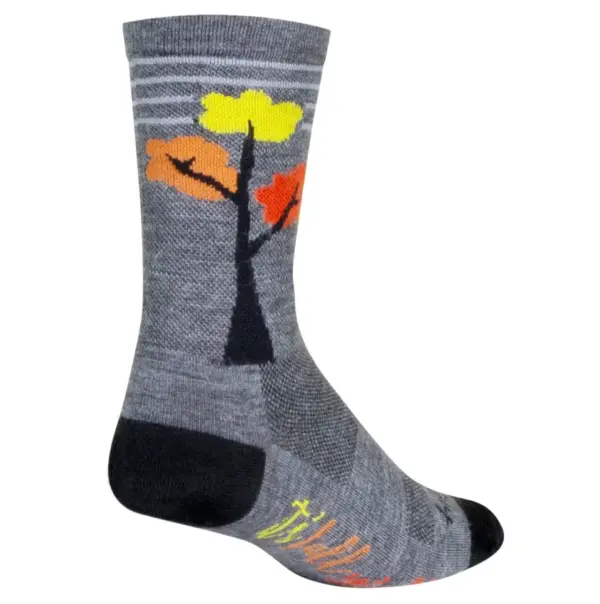 Wool Crew Socks for Fall - 6 Inch Warm Hiking Socks by SockGuy
