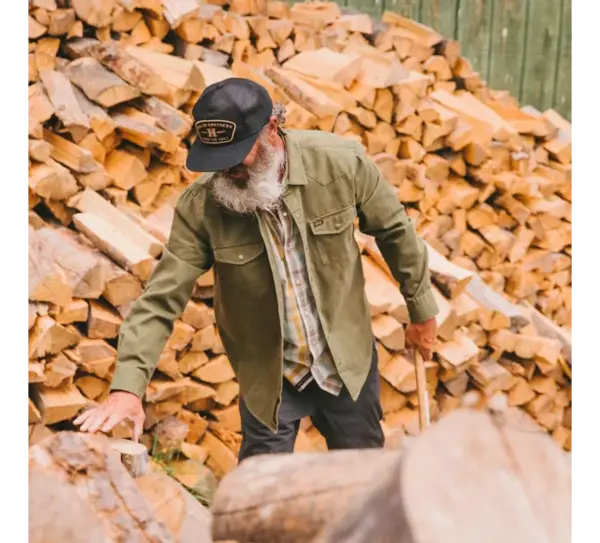 Howler Brothers Crow Black Sawhorse Work Shirt - Durable & Stylish - Image 2