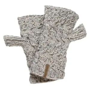 Women's Fingerless Wool Mittens - Handmade Nepal Style by Turtle Fur