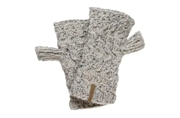 Women's Fingerless Wool Mittens - Handmade Nepal Style by Turtle Fur