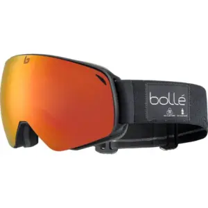 Bolle Nevada Matte Black Snow Goggles Cat 2 Sunrise Lens