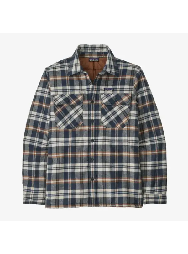 Patagonia Men's Insulated Organic Cotton Flannel Shirt - Image 2