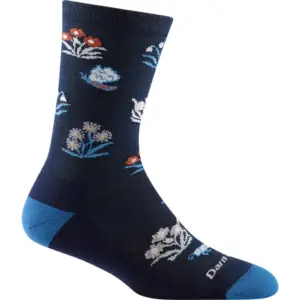 Darn Tough Women's Lightweight Cushion Crew Socks - Cottage Bloom