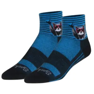 SockGuy Poppy Athletic Socks 2 Inch Cushion