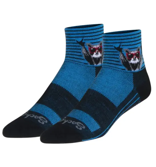 SockGuy Poppy Athletic Socks 2 Inch Cushion