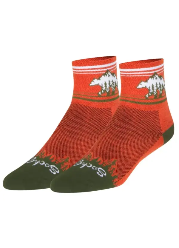 SockGuy Donut Cycling Socks for Men & Women Size S/M