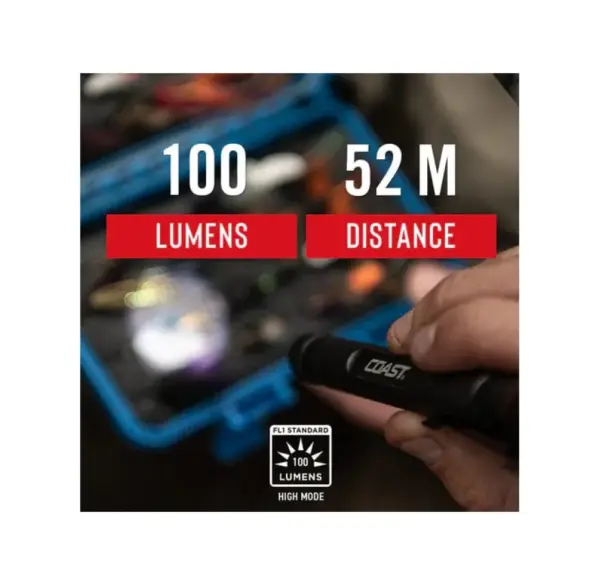 Coast HP7L Rechargeable Flashlight USB-C 1000 Lumens