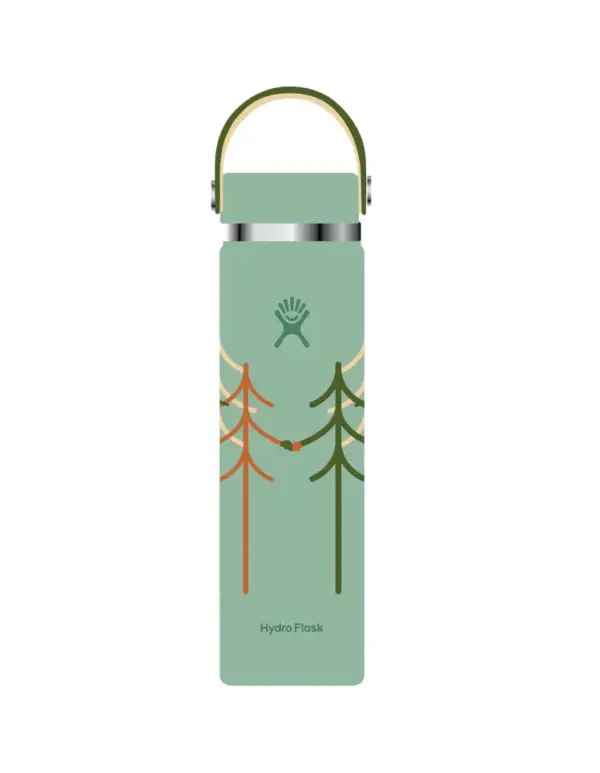 Hydro Flask 24oz Wide Mouth Water Bottle with Flex Cap - Treeline Green