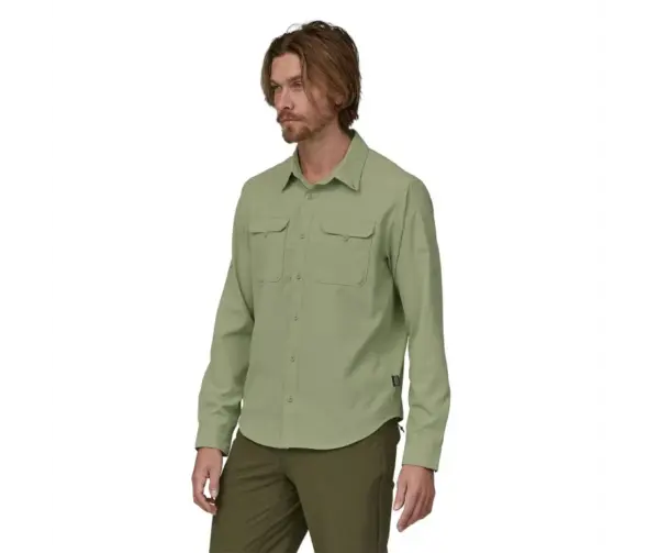 Patagonia Men's Long Sleeve Hiking Shirt for Outdoor Adventures - Image 2