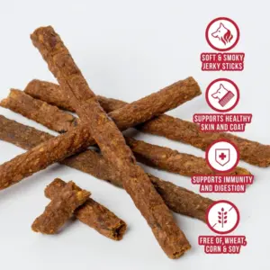Wild Ranger Beef Jerky Dog Treats 8oz - All-Natural Protein Snack
