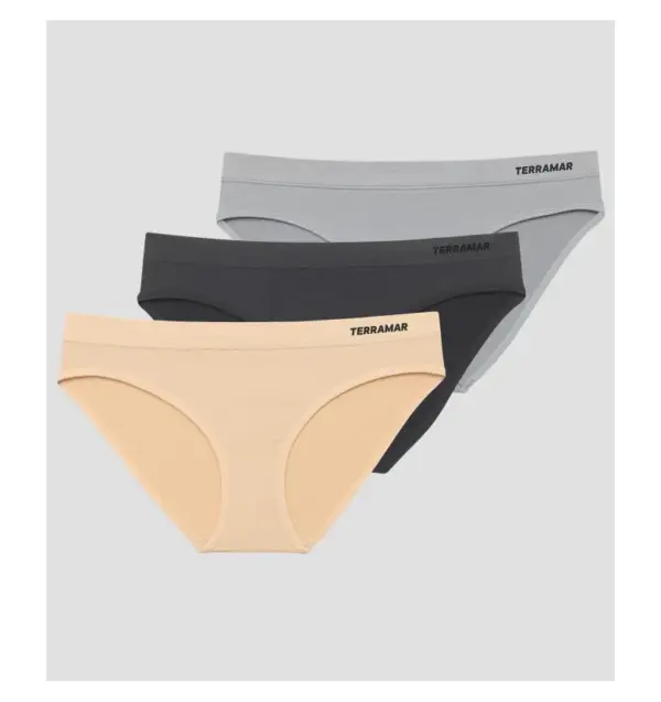 Terramar 3-Pack Seamless Bikini Set