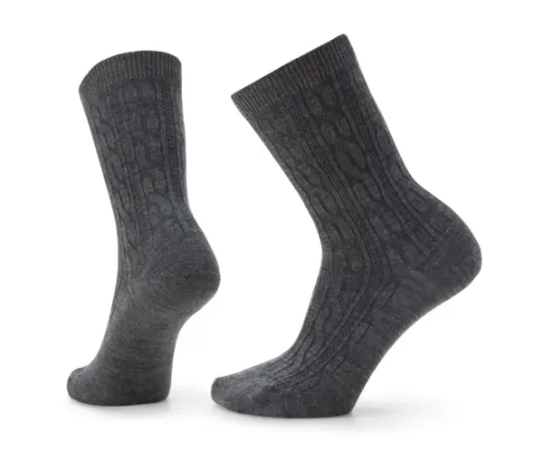 Smartwool Merino Wool Crew Socks Everyday Comfort Cable Design - Image 2