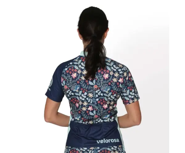 Women's Floral Bike Shorts - Velorosa Wildflower Print - Image 2