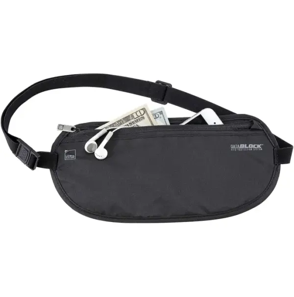 Lewis Clark RFID Blocking Waist Stash for Travel Security