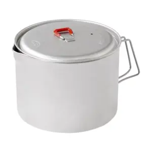 Lightweight Backpacking Pot MSR Big Titan Titanium Kettle
