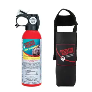 Bear Deterrent Spray with Holster - 40 ft Range, 10.2 oz